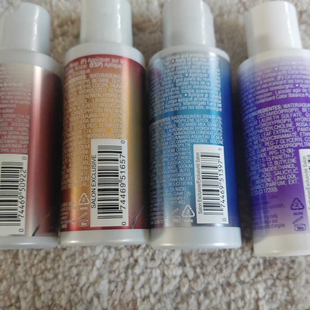BRAND NEW Joico travel shampoo set- 4 pack - Picture 2 of 7